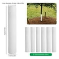 thumbnail image 1 of MesaSe 6Pcs Tree Trunk Protectors Plastic Tree Bark Protector Tube  Reusable Tree Guard Bark Plant Protectors Durable, 1 of 10