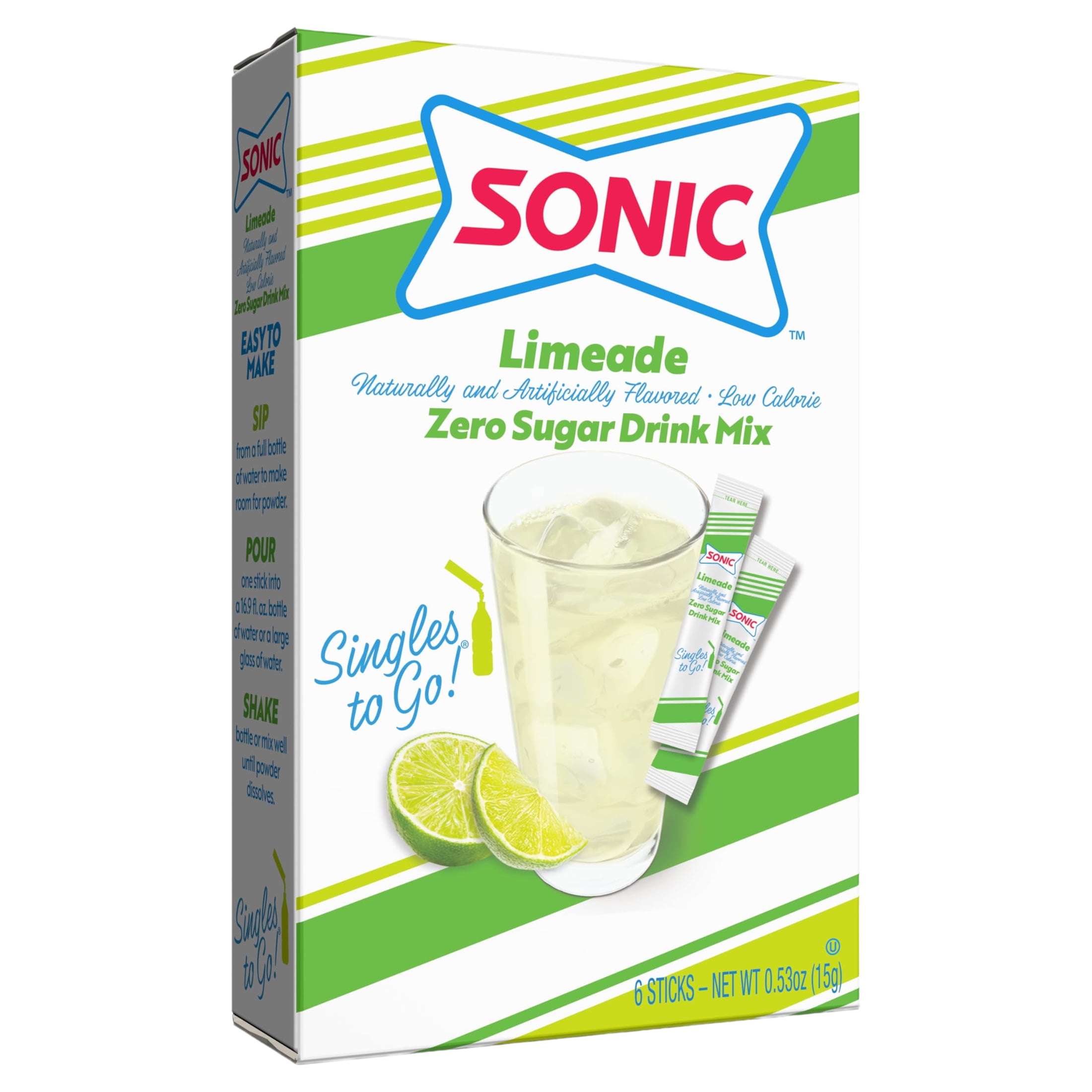 Sonic Singles To Go Powdered Drink Mix (Limeade)