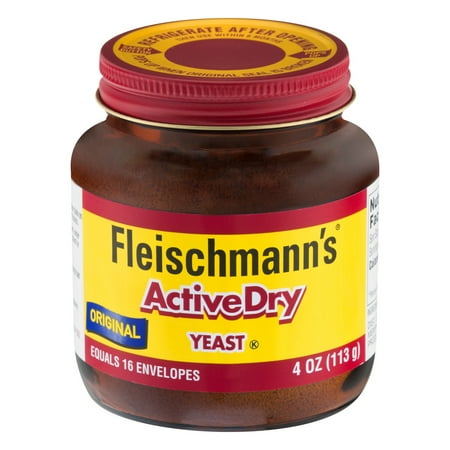 Fleischmann's Active Dry Yeast, 4 oz (Best Yeast For Bread Making Machines)