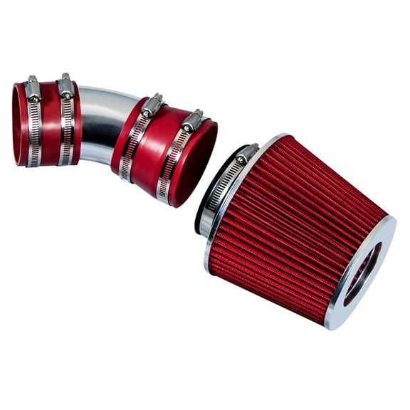 Rtunes Racing Short Ram Air Intake Kit   Filter Combo RED For 06-08 Impala 3.5L/3.9L V6 / 06-08 Monte Carlo 3.5L/3.9L V6