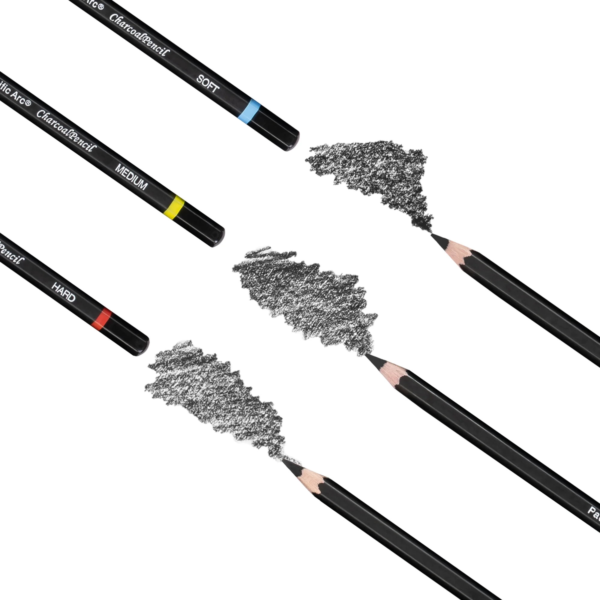 Deli Professional Sketch Pencils Set Charcoal Soft/Medium/Hard Carbon –  AOOKMIYA