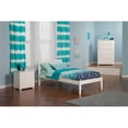 thumbnail image 2 of Atlantic Furniture Orlando Twin Bed with Open Foot Rail, White Finish, 2 of 7