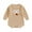 Khaki, variant on Infant Baby Thanksgiving Knit Romper 3M-24M Turkey Embroidery Long Sleeves Round Neck Sweater Jumpsuit