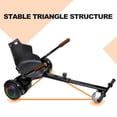 thumbnail image 3 of EPCTEK Hoverboard Seat Attachment, Adjustable Hoverboards Accessories, Hoverboard Go Kart Conversion Kit, Compatible with 6.5"/ 8"/ 10" Hoverboards self-stabilizing Scooter for Kids & Adults(Black), 3 of 13