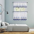 thumbnail image 5 of Blue Coastal Shell Kitchen Curtains Sets for Windows 24 Inch Length, Nautical Starfish Seahorse Conch Rod Pocket Window Treatments Tier Curtains and Valances Set for Bedroom/Bathroom, 5 of 8