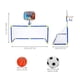 thumbnail image 2 of Juguete Porteria De Futbol Aro De Baloncesto Infantil 2 En 1, 2 of 4