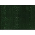 thumbnail image 1 of Ahgly Company Indoor Rectangle Abstract Emerald Green Contemporary Area Rugs, 2' x 5', 1 of 4
