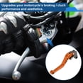 thumbnail image 3 of Palancas de freno y embrague cortas Unique Bargains para Yamaha MT-10/FZ-10 2017-2021, palanca de freno ajustable en 6 posiciones, aleación de aluminio, naranja, 1 par, 3 of 7