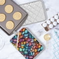 thumbnail image 5 of Yayeee Pot Holders Kitchen Heat Resistant with Pockets 7"x9.8" Cotton Oven Cooking Hot Pads, Vibrant Dragon Scales Pattern, 5 of 7