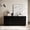 Black-1, variant on 60'' Sideboard Buffet Cabinet, 4 Doors Wood Kitchen Storage Cabinet Sideboard with Slatted Doors, 2 Tiers Mid Century Modern TV Stand for Living Dining Room, Oak
