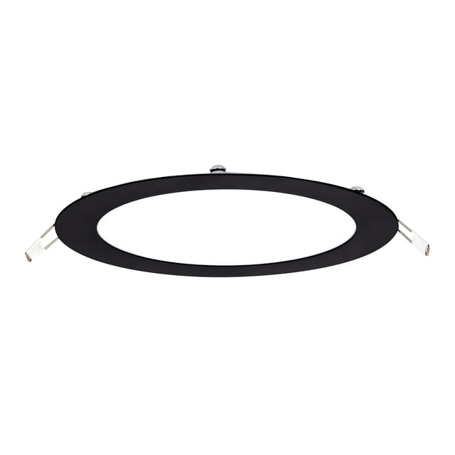 Estevez Luminaria LED para Empotrar FLAT ECO 12W 3000K Negro – IP20