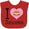 thumbnail image 3 of Inktastic I Love Smores Girls Baby Bib, 3 of 4