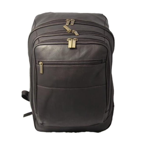 David King & Co Oversized Laptop Backpack- Cafe