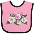 thumbnail image 3 of Inktastic Mountain Laurel Flowers Boys or Girls Baby Bib, 3 of 4
