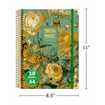 thumbnail image 3 of OMEYA Planner 2026 2027 Weekly & Monthly, A4 Floral Calendar Weekly Planner, July 2026-Dec 2027, Spiral Hardcover Planner with Colorful Monthly Tabs, 76 Stickers, Double-side Pocket, 3 of 11