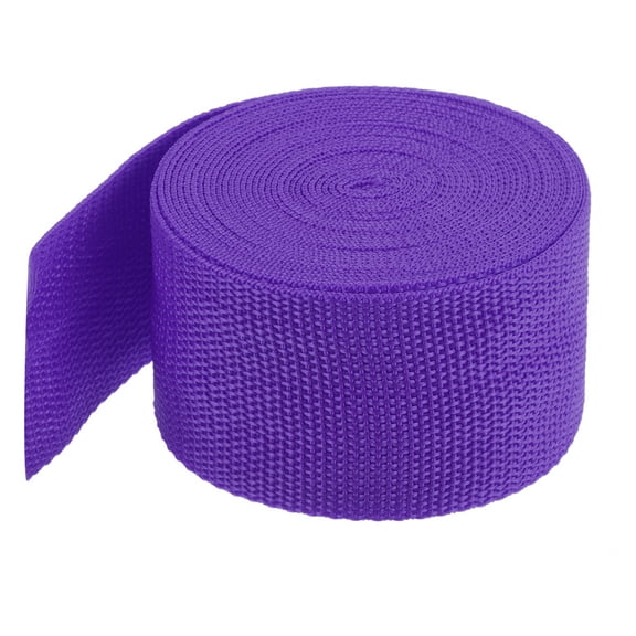Uxcell Lightweight Polypropylene Webbing Strap 5cm 5 Yard Backpack Strapping Band Dark Purple for Cargo Straps
