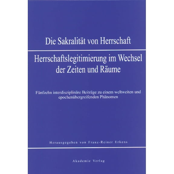 SakralitÃ¤t von Herrschaft, (Hardcover)