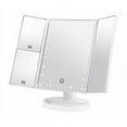 thumbnail image 3 of Tri-Fold 21-LED Lighted Portable Makeup Mirror White, Magnifying & 180 Rotation- White, 3 of 8