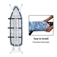 thumbnail image 4 of HELLHERO Blue Marble Pattern Ironing Board Covers Washable Soft Fabric for Home Laundry Room Use, 4 of 5