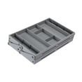 thumbnail image 4 of Shangren Folded Drawer Organizer Drawer Organizer Tray for Kitchen Utensils Home Desk Gray 2 Tier, 4 of 8