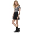 thumbnail image 2 of Aeropostale - Playera gráfica a rayas para mujer, color negro, extragrande Aeropostale Camiseta gráfica, 2 of 2
