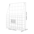 thumbnail image 2 of UPOUART Iron Hanging Wall Magazine Holder White for Home Office Organization and Desktop Space Saving, 2 of 8