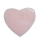 thumbnail image 1 of Posavasos de cristal grande rosa natural en rodajas de ágata de cuarzo rosa, decoración para tazas. Corazón, 1 of 9