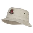 thumbnail image 2 of Hiking Shoes Patched Washed Bucket Hat - Beige S-M, 2 of 5