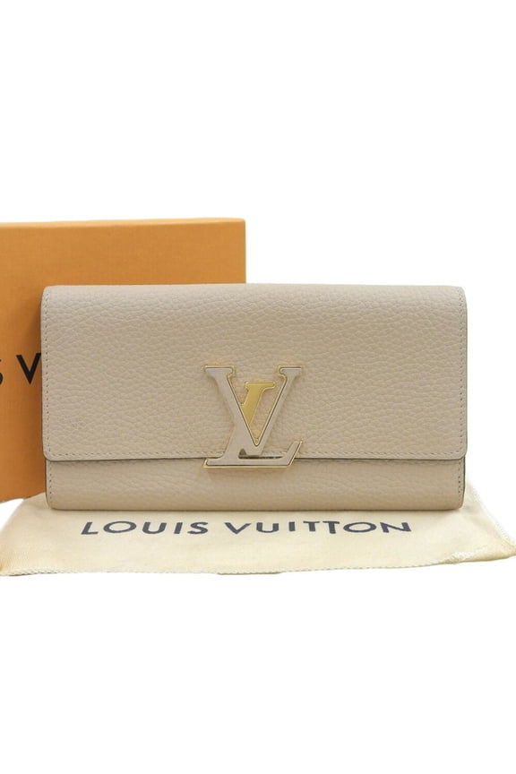Pre-Owned Louis Vuitton LOUIS VUITTON Portefeuille Capucines M61249 LV Long Wallet (Good)