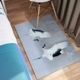 thumbnail image 6 of Dancing Cranes Rug, Wild Animal Rugs, Dancing Birds Rug, Animal Rugs, Home Decor Rug, Nursery Rug, Bridesmaid Gift, Machine Washable Rug, 2.6'x5' - 80x150 cm, 6 of 8