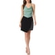 thumbnail image 2 of INSPIRE CHIC Women's Halter Glitter Cowl Neck Draped Clubwear Backless Crop Cami Tops M Verde Claro, 2 of 6