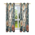 thumbnail image 7 of Yayeee Window Curtains Set of 2 for Living Room Light Filtering 63"x52", Flowers Cat, 7 of 7
