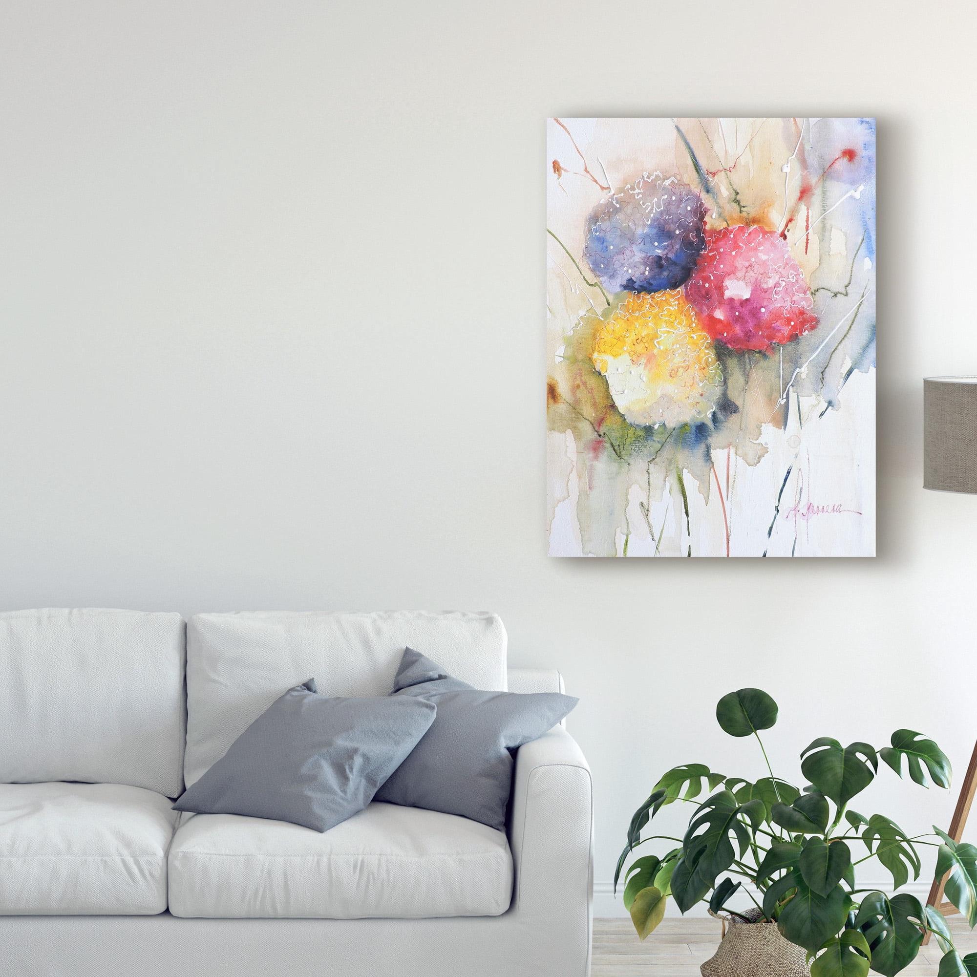 Trademark Fine Art 'Hortenzzia II' Canvas Art by Leticia Herrera