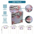 thumbnail image 6 of Cute Elephant Table Runner 108 Inches, Spring Floral Botanical Animal Watercolor Bed Runner Dresser Scarves Tabletop for Indoor Outdoor Parties/Ceremony/Banquet, 13"x 108", 6 of 8