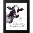 thumbnail image 2 of Lettered and Lined 15x18 Black Modern Framed Museum Art Print Titled - A Little Awkward Bath, 2 of 5