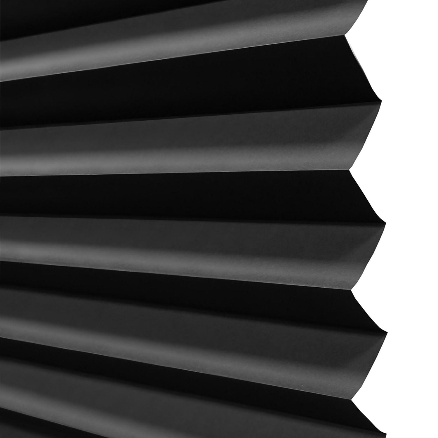 Stores en papier plissé sans cordon Mainstays, noir, 91 cm x 183 cm, paquet de 3 Rideau opaque