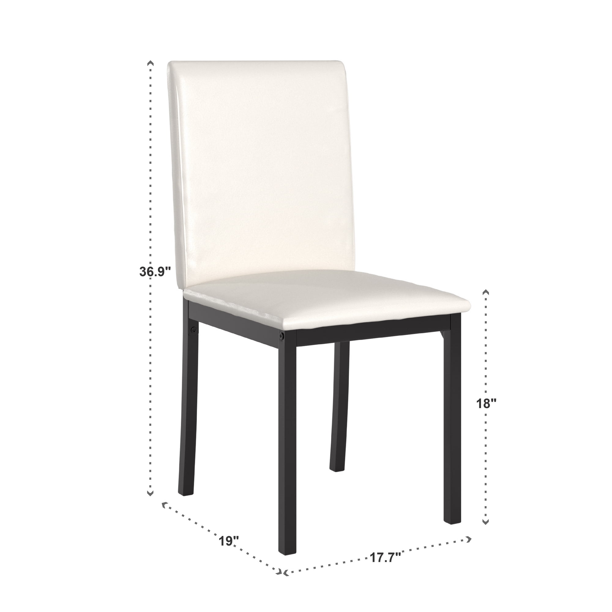 Weston Home Chelsea Lane Dining Chair, Set of 2, White