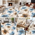 thumbnail image 5 of 5'x7' Area Rugs, Blue Brown Spring Floral Indoor Outdoor Area Rug for Living Room Bedroom, Summer Botanical Farmhouse Washable Bathroom Rugs Kitchen Floor Carpet Mats Home Decor Aesthetic, 5 of 8