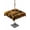Brown, variant on Outdoor Tablecloth with Umbrella Hole, Black African Women Spillproof Waterproof Outdoor Table Cover, Boho Brown Elephant Giraffe Ethnic Patio Tablecloths for Party/Garden/Picnic, Round 54 inch