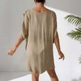 thumbnail image 3 of Mujeres Cover Ups para Trajes de Baño Cover Ups de Verano para las Mujeres, Moda sin Mangas Sólido Casual Beach Bikini Cover Up Vestido, 3 of 8
