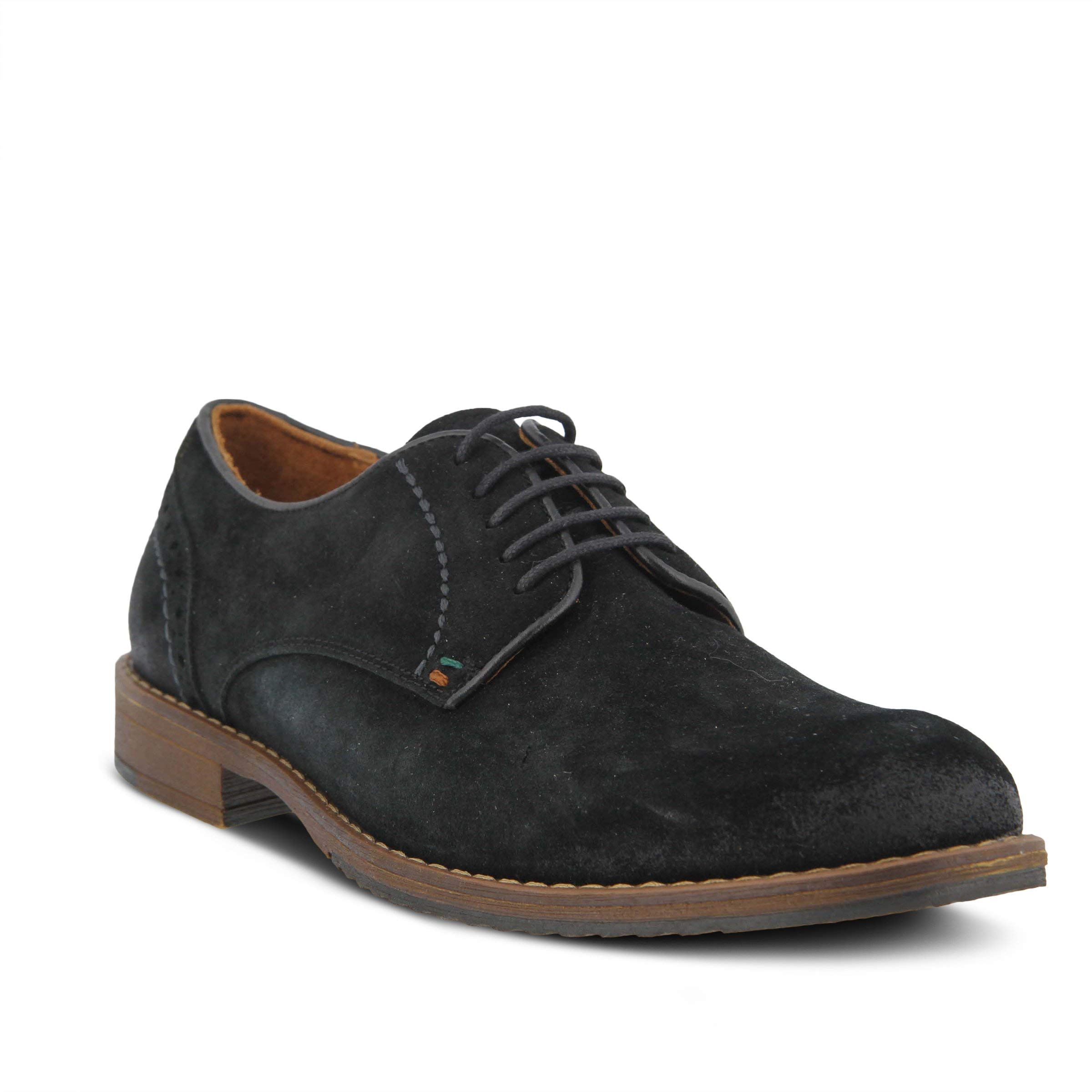 Spring Step Men Garrett Shoes - Black Suede / EU 42 / US 9