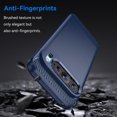 thumbnail image 3 of Rosebono Compatible With Google Pixel 9 / Pixel 9 Pro Carbon Fiber Texture Pattern TPU Case (Navy), 3 of 5