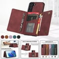 thumbnail image 4 of Allytech Slim Wallet Case for Samsung Galaxy S23 Plus, Business Premium PU Leather Multi-Card Slots Anti-Drop Anti-Scratch Full Body Protection Kickstand Case for Samsung Galaxy S23 Plus - Winered, 4 of 6
