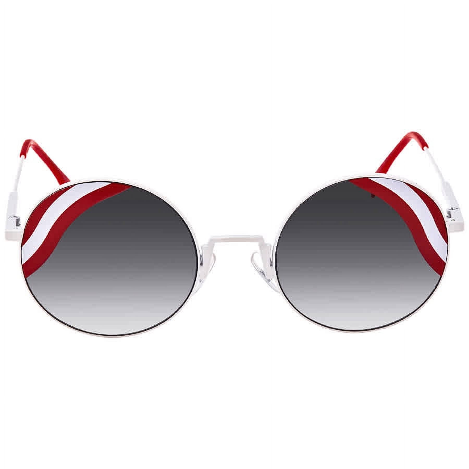 Fendi FF0248/S 0VK6 White Round Sunglasses - Walmart.com