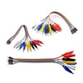 thumbnail image 3 of LOVIVER 10Pcs Wire Electrical Test Leads Alligator Clip for Bread Boarding 30cm, 3 of 8
