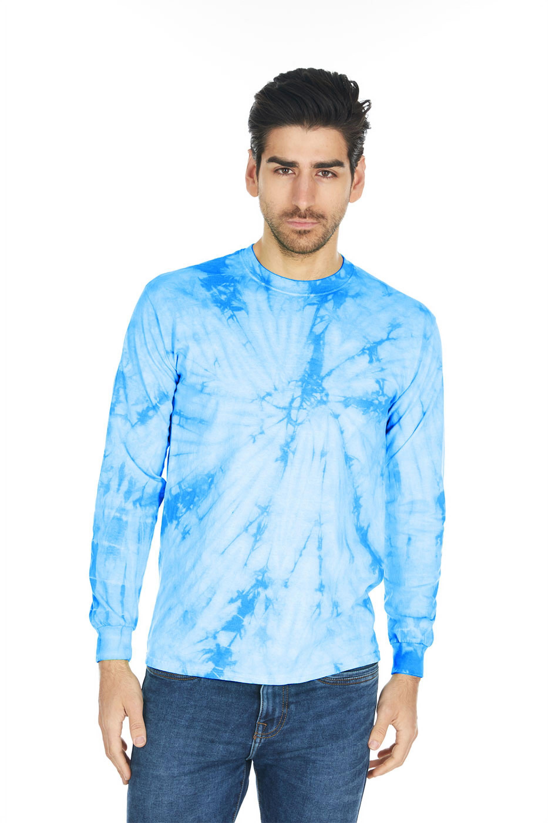 Daresay Tie Dye Long Sleeve Men TShirt Multi Color Top