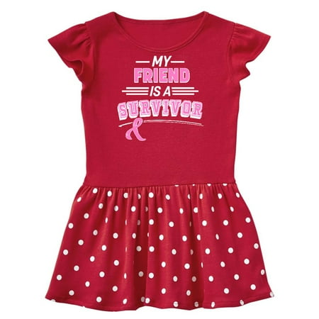 

Inktastic My Friend is a Survivor Breast Cancer Awareness Gift Baby Girl Dress