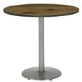 thumbnail image 3 of KFI Studios Urban Loft 3.5' Round Bistro Table, Natural, Silver Base, 3 of 3