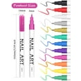 thumbnail image 4 of 12 Color 3D Nail Art Pens Set, Kalolary Nail Point Graffiti Dotting Pen Drawing Painting Liner Brush for DIY Nail Art Beauty Adorn Manicure Tools, 4 of 7