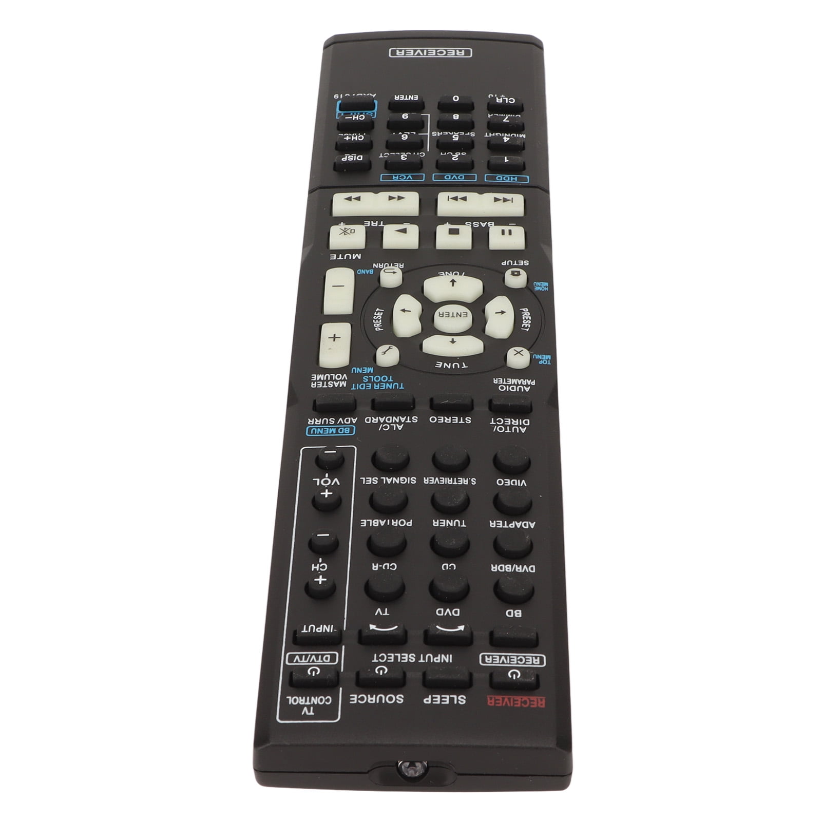 AXD7619 Remote Control, Sensitive Energy Saving Multi Function ABS Shell AAA Battery Powered AV Receiver Remote Wearable For Vsx 521 K For Vsx 74txv S